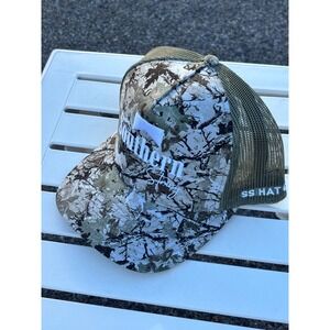 Southern String Hat Co Camo Trucker Hat Mens Olive Green Mesh Snapback Cap